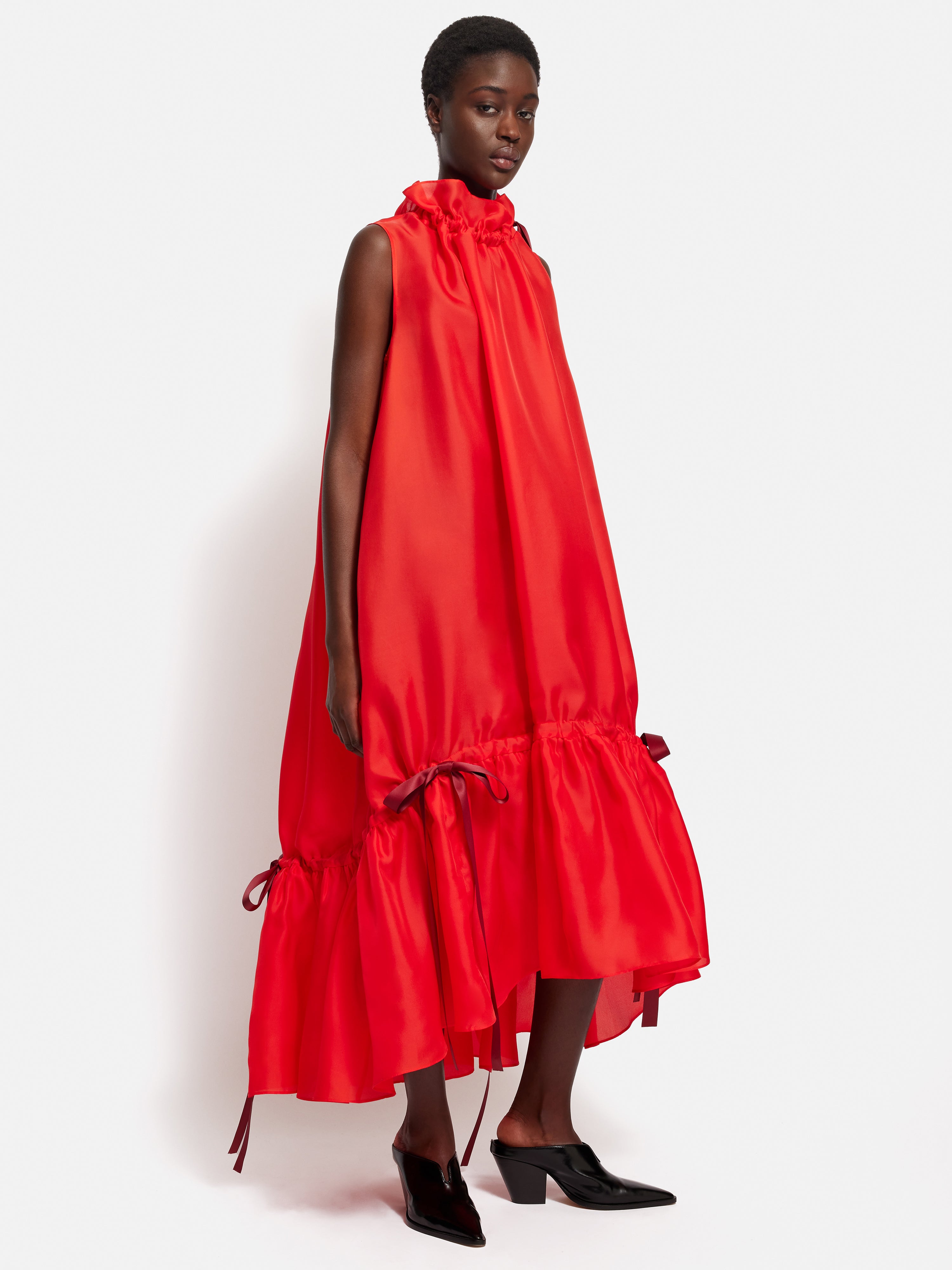 jigsaw silk maxi dress Abstract Silk Linen Gauze Dress