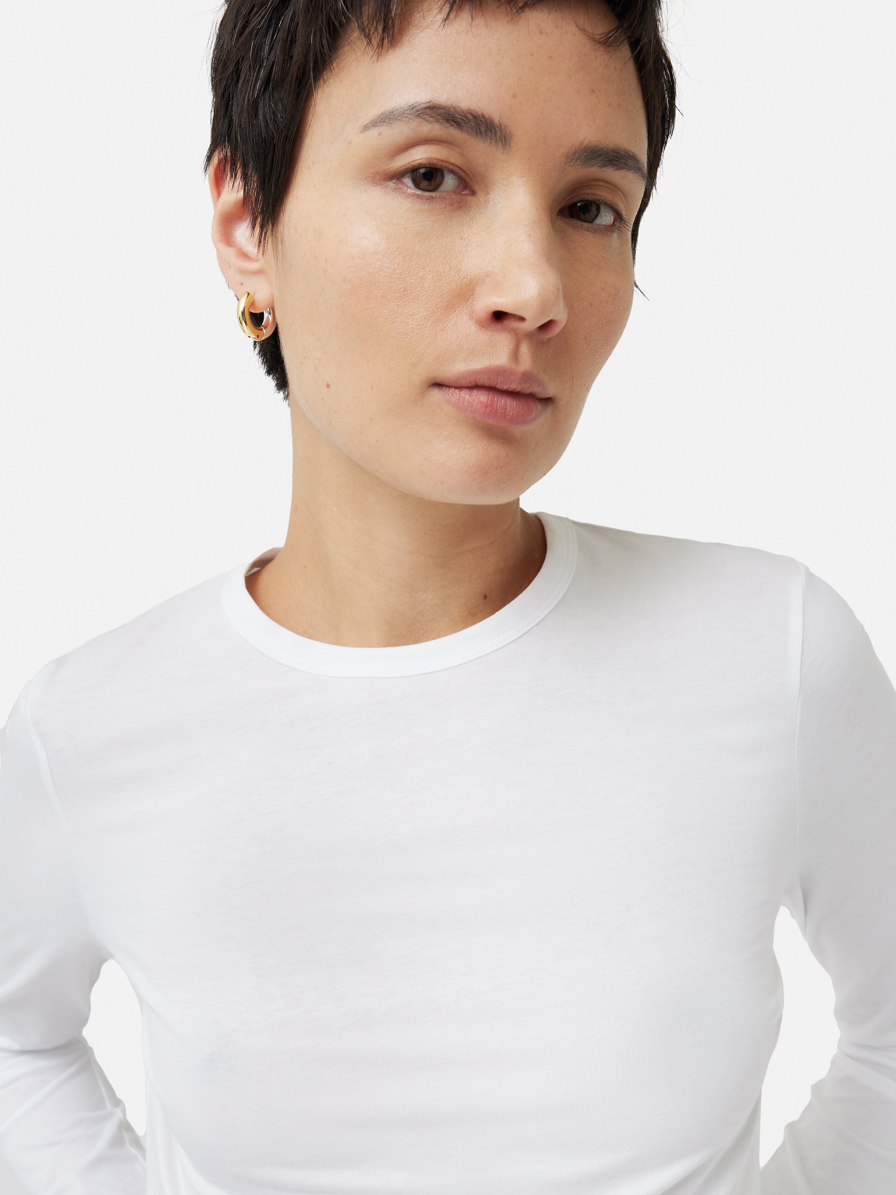 Simon Tee in Supima Slub - White