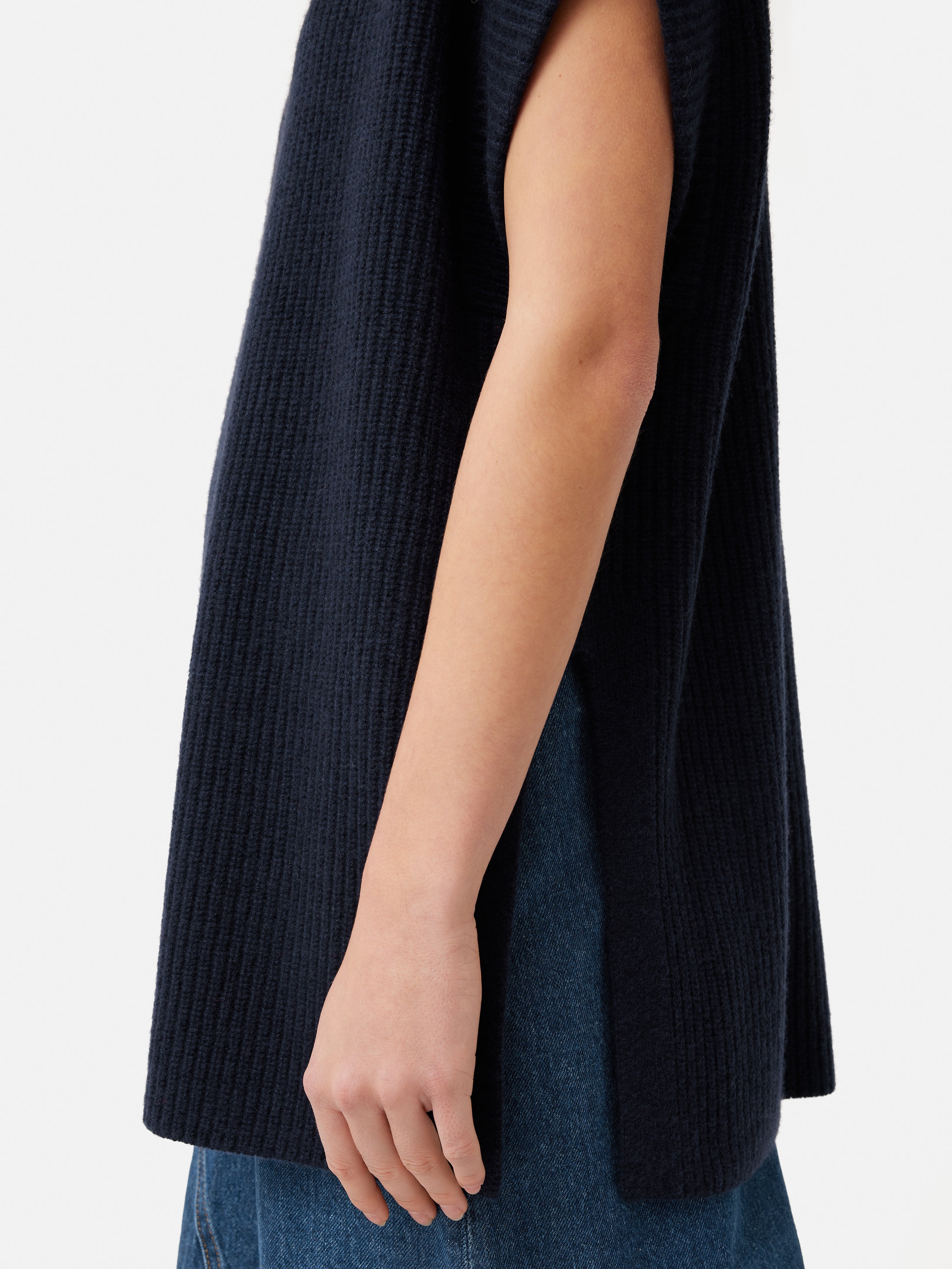 Coastal 3/4 Sleeve Jersey Print Tunic Navy main image 1