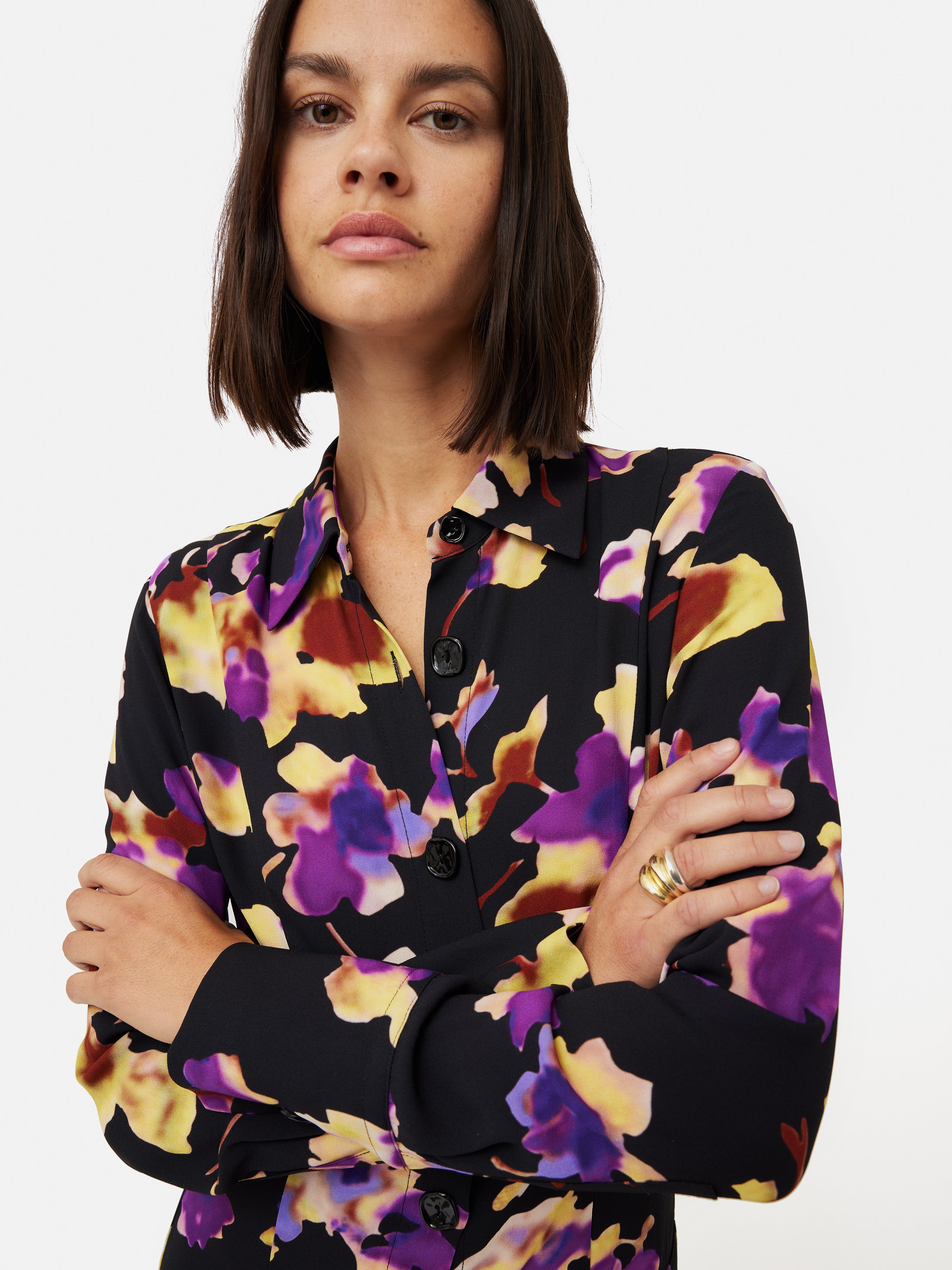 Purple Haze Adire Dress