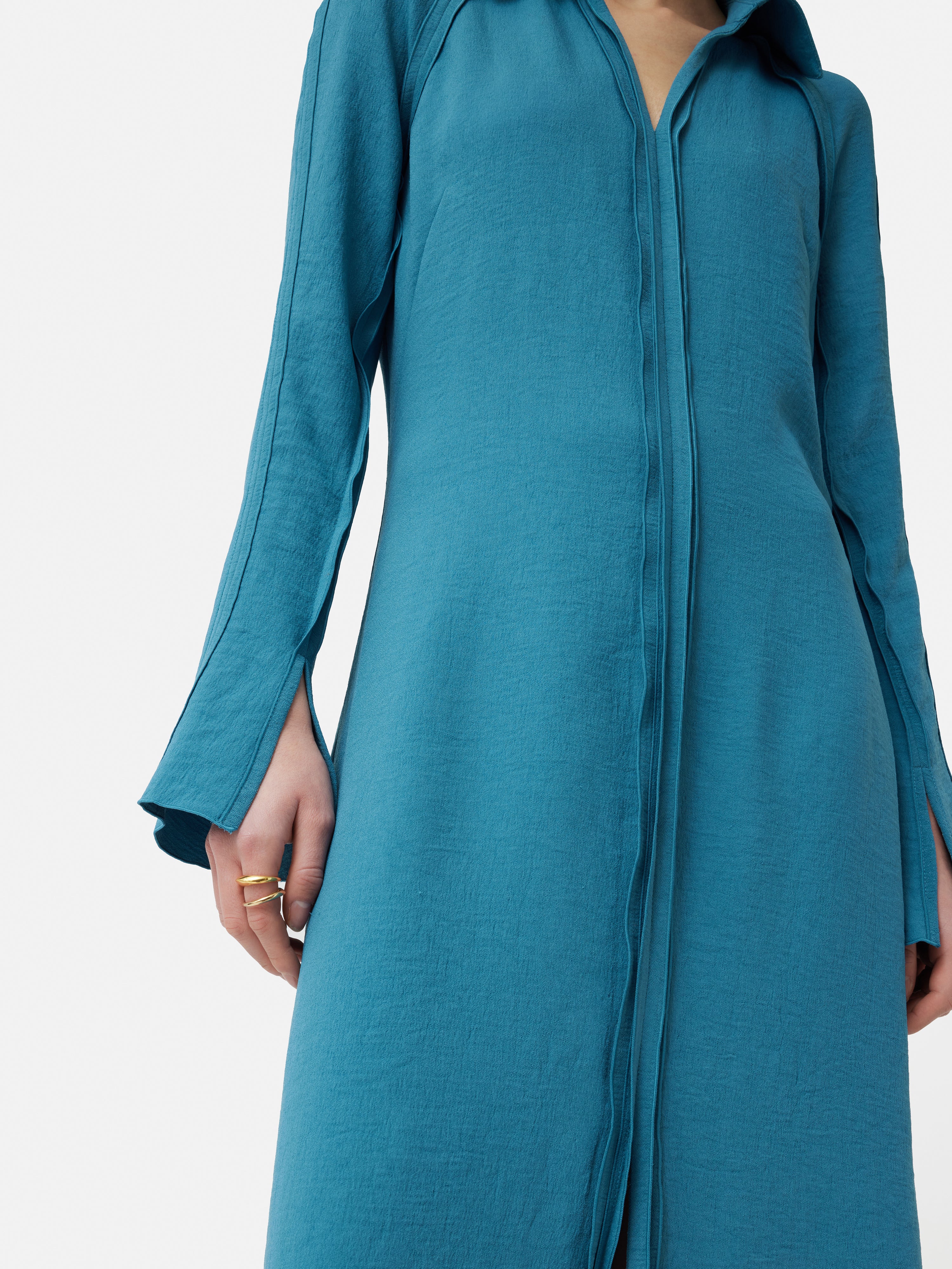 Japanese Crepe Shirt Dress Japanese Crepe Shirt Dress