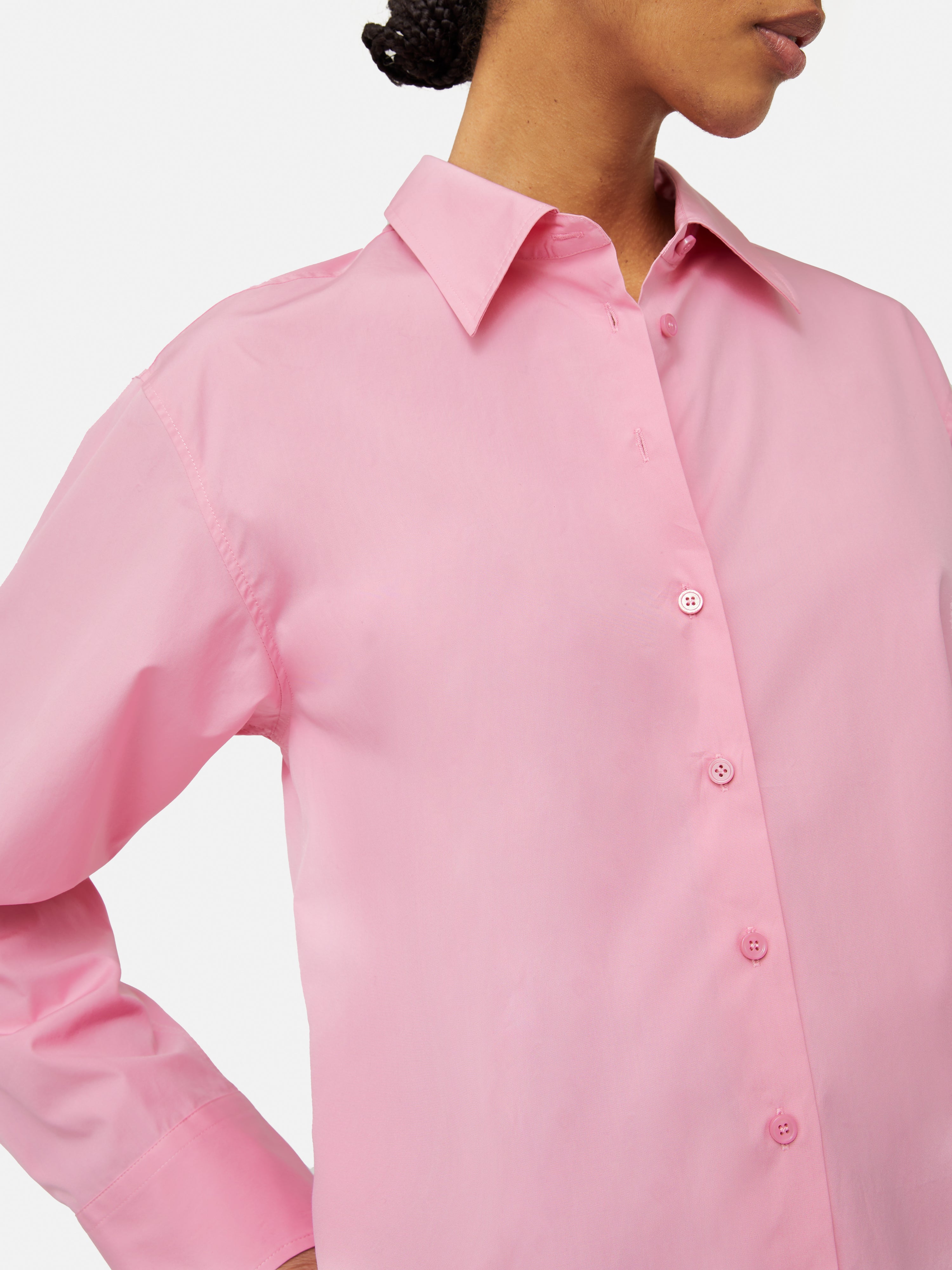 Oslo Poplin Shirt - Pink