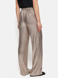 Metallic Flowing Trousers | Gold