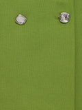 Silver Button Military Jacket | Green