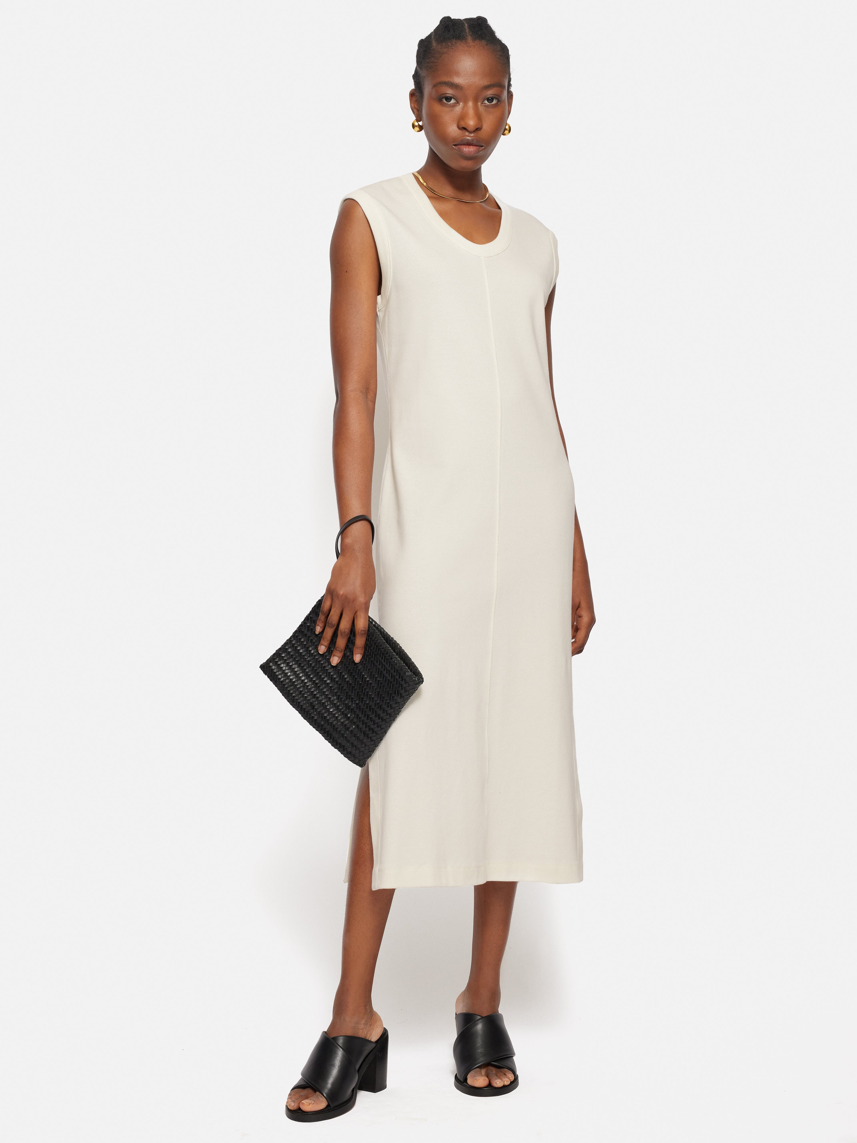 Column T Shirt Dress Cream – Jigsaw