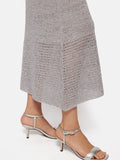 Summer Sparkle Knitted Dress | Silver
