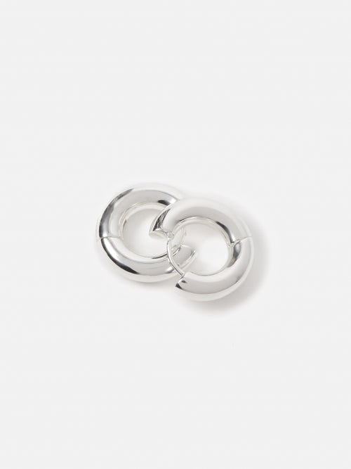 Chubby Hoop Earrings | Silver