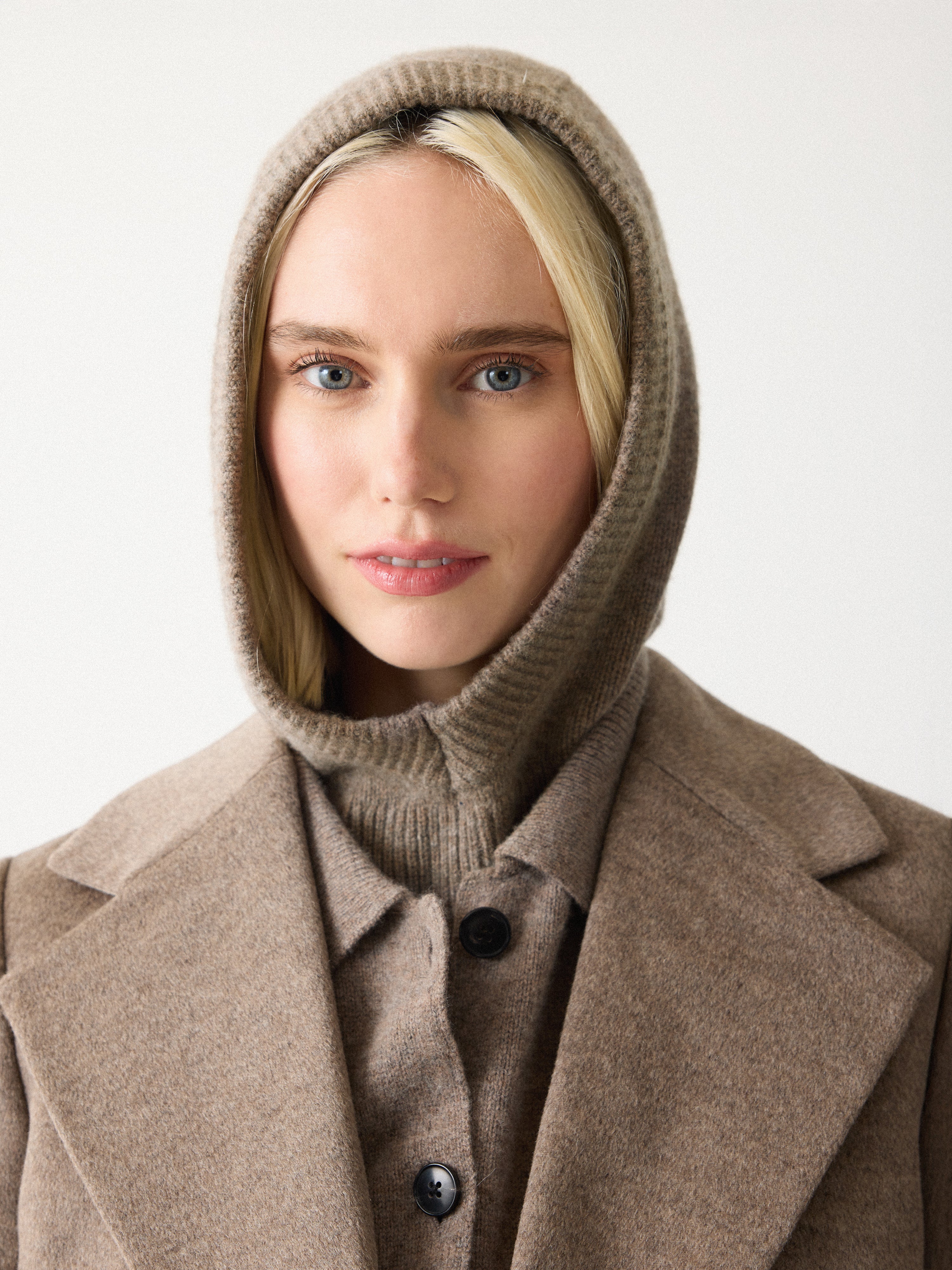 Hooded Snood | Taupe – Jigsaw