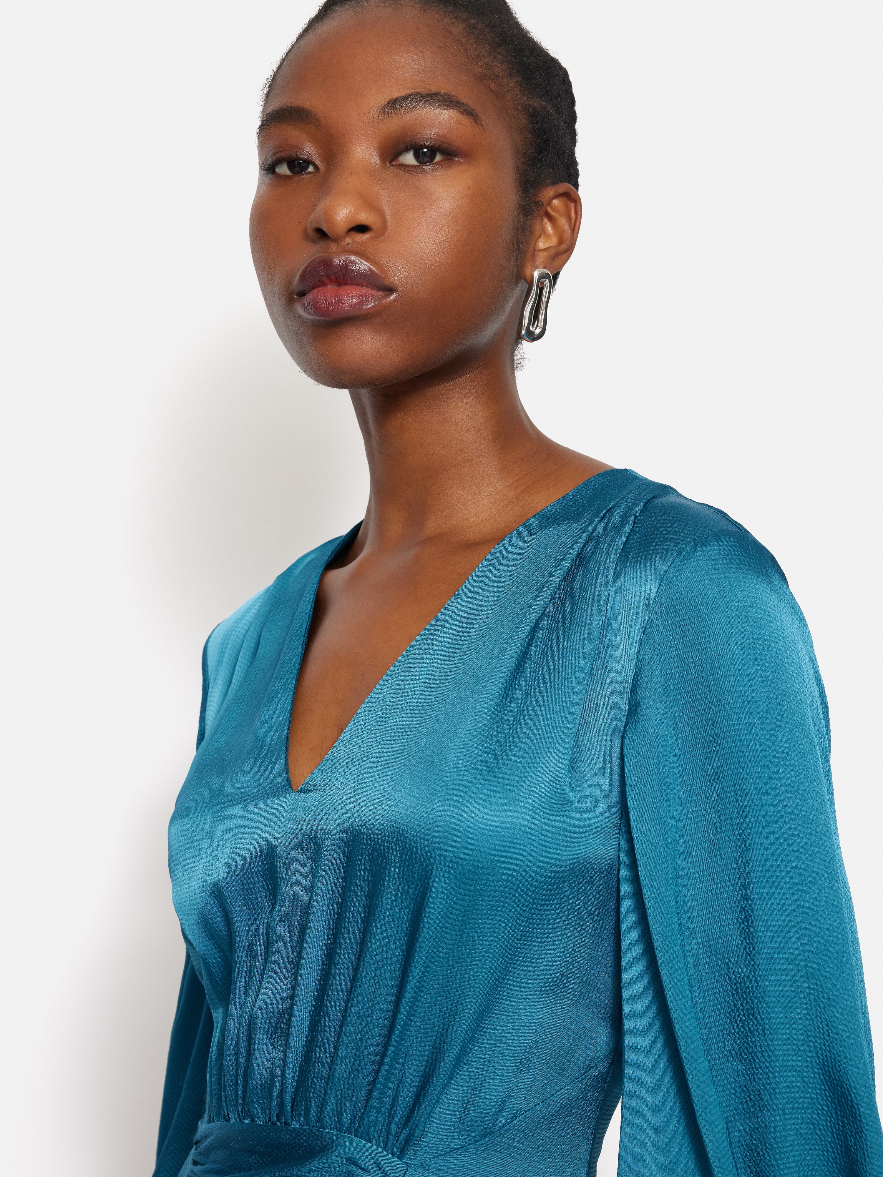 Maxi Dress Jigsaw Eucalyptus Dress Ghost Meryl Satin Dress, Emerald Sea Maxi Dress Jigsaw Eucalyptus Dress Ghost Meryl Satin Dress, Emerald Sea