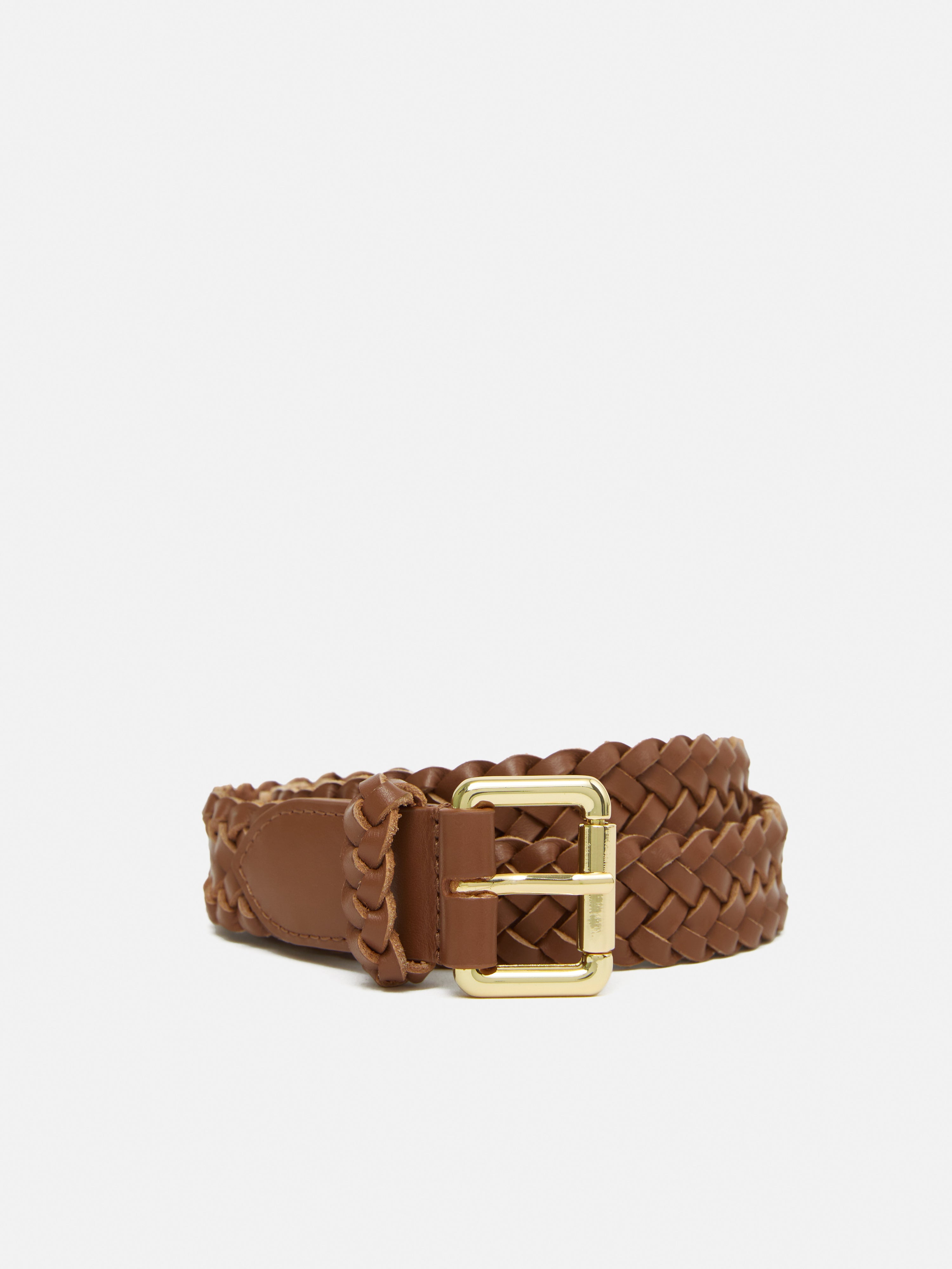 Saddle Woven Tanned Leather Belt main image 1