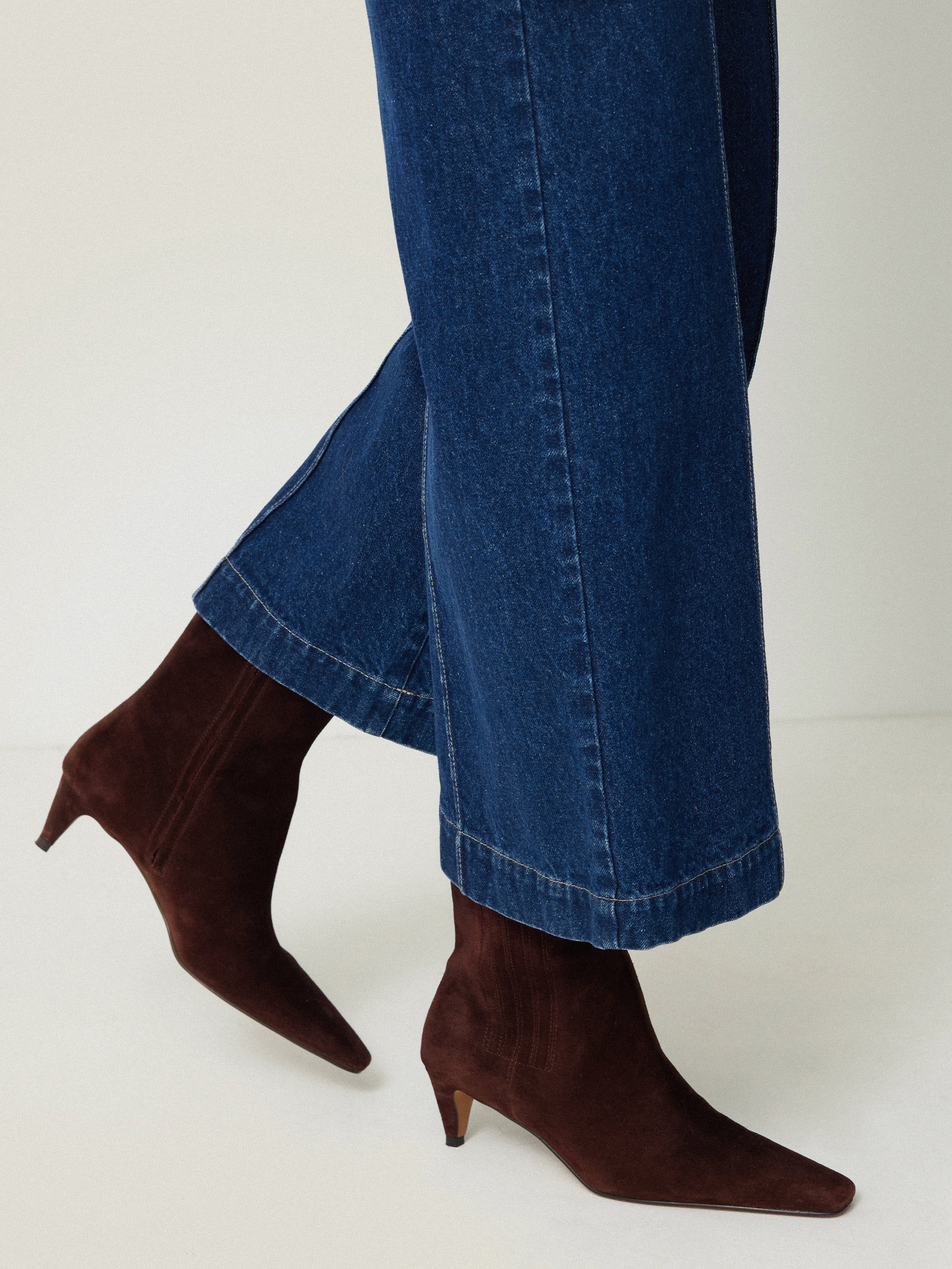 Leather Valerie Ankle Boot | Port – Jigsaw