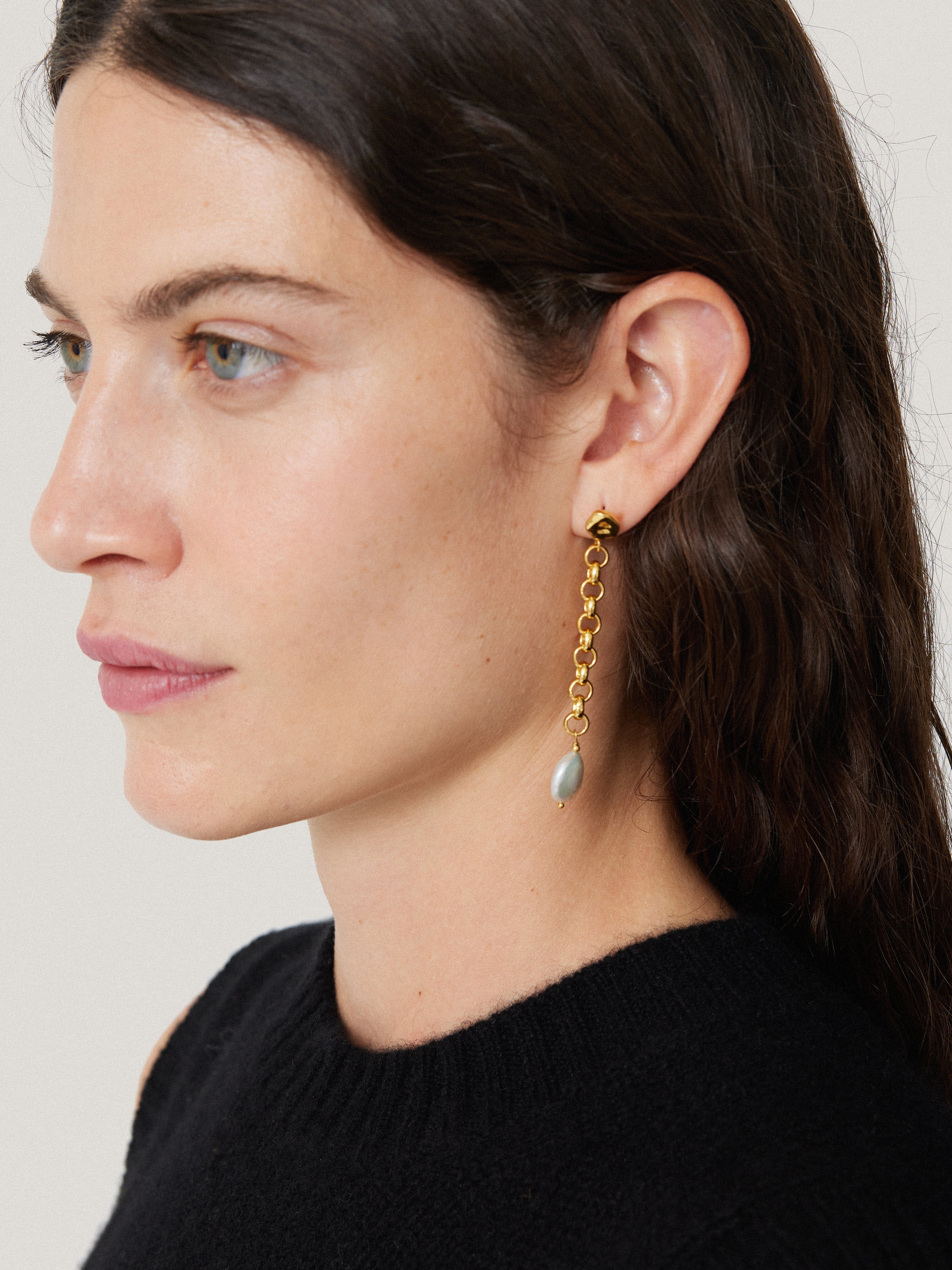 Keshi Pearl Drop Earring | Pearl – Jigsaw