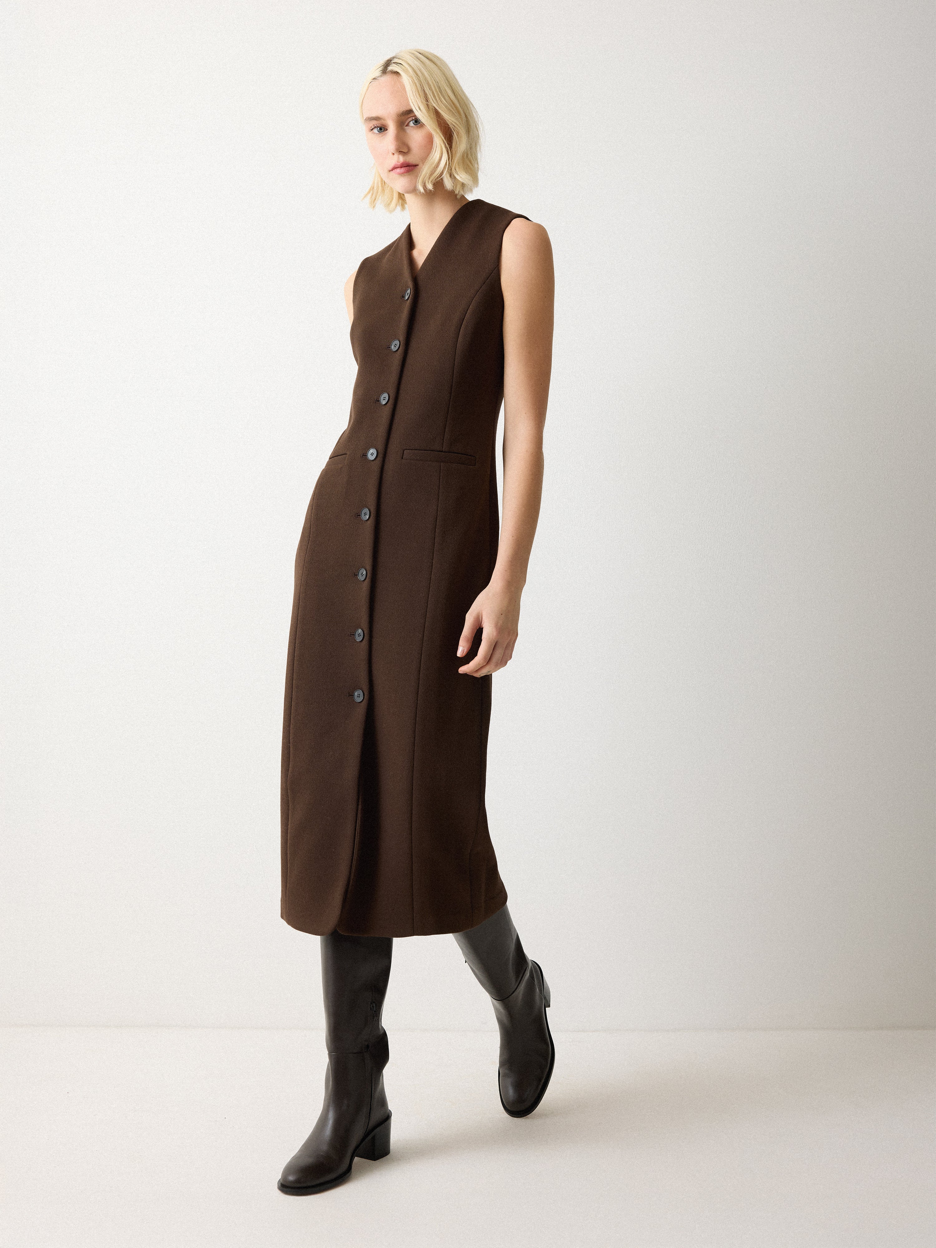 き*こ様 nagonstans 23AW vest layered dress CASSIA DRESS VEST | Jenahara