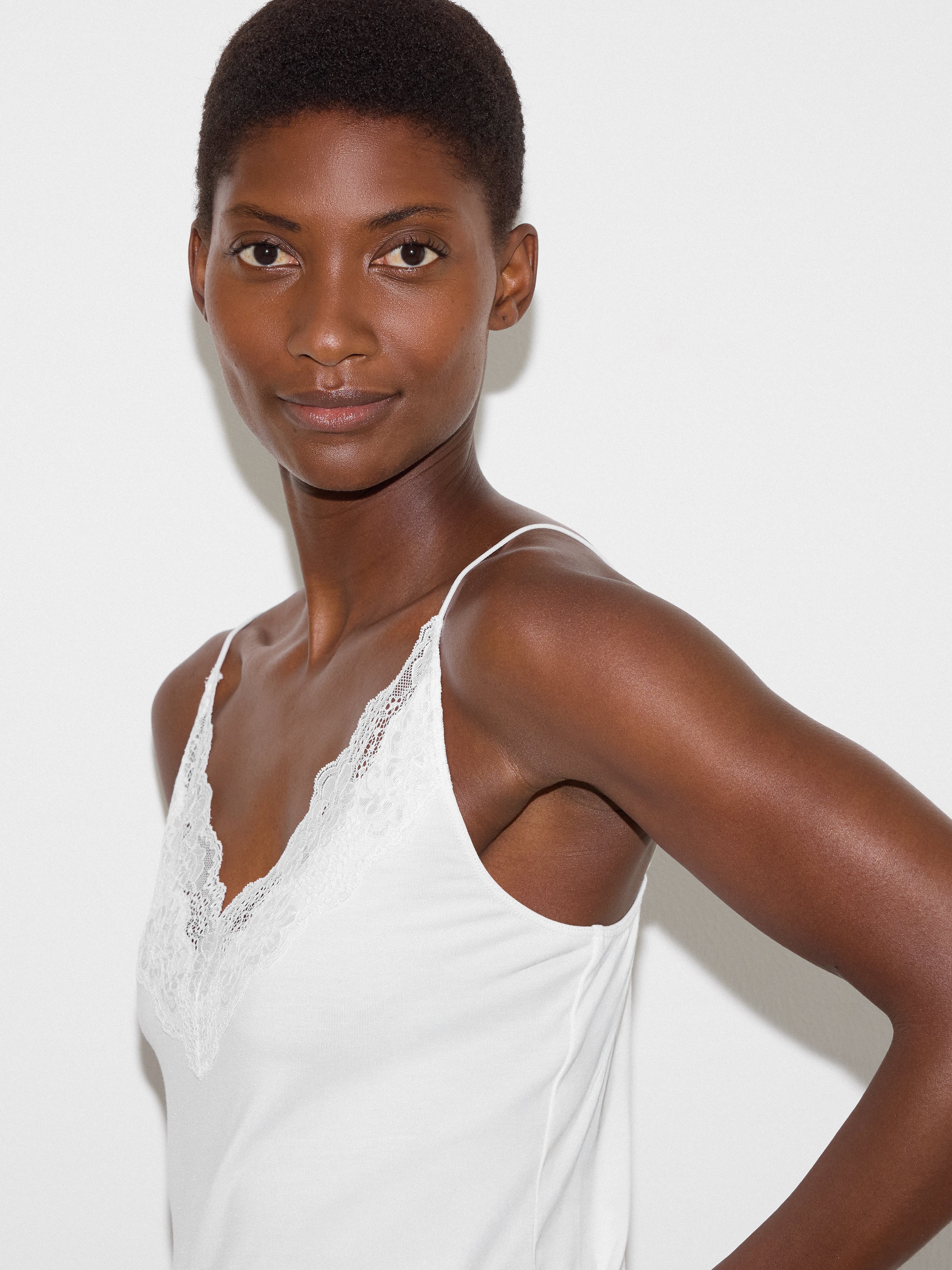 Modal Lace Cami | White – Jigsaw