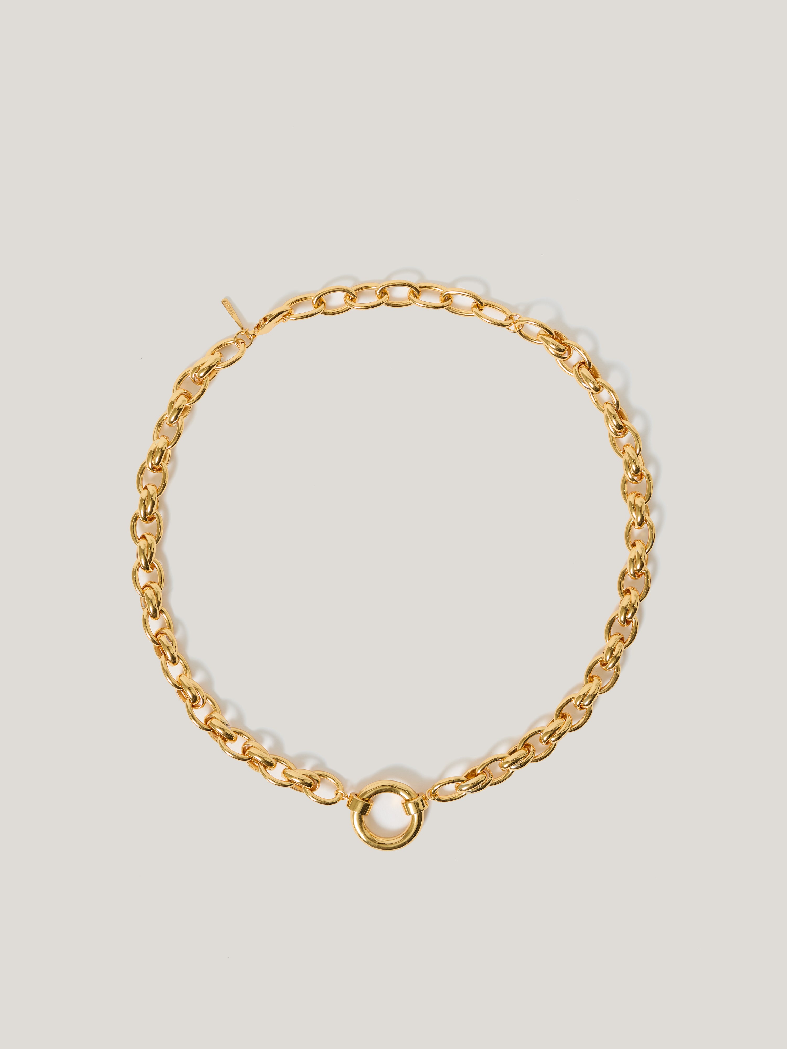 Round Link Chain Necklace Gold – Jigsaw