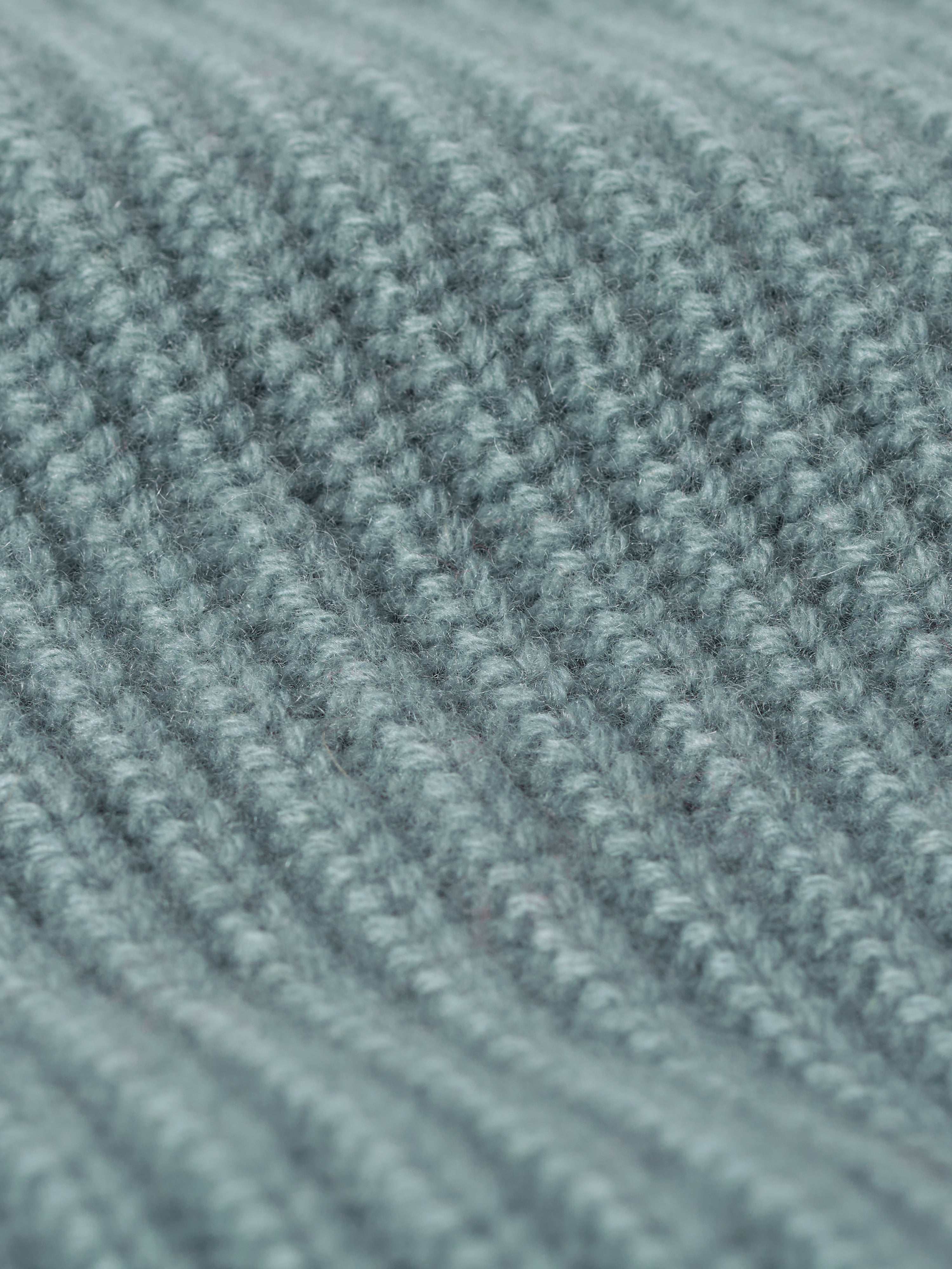 Wool Cashmere Blend Rib Snood | Blue – Jigsaw
