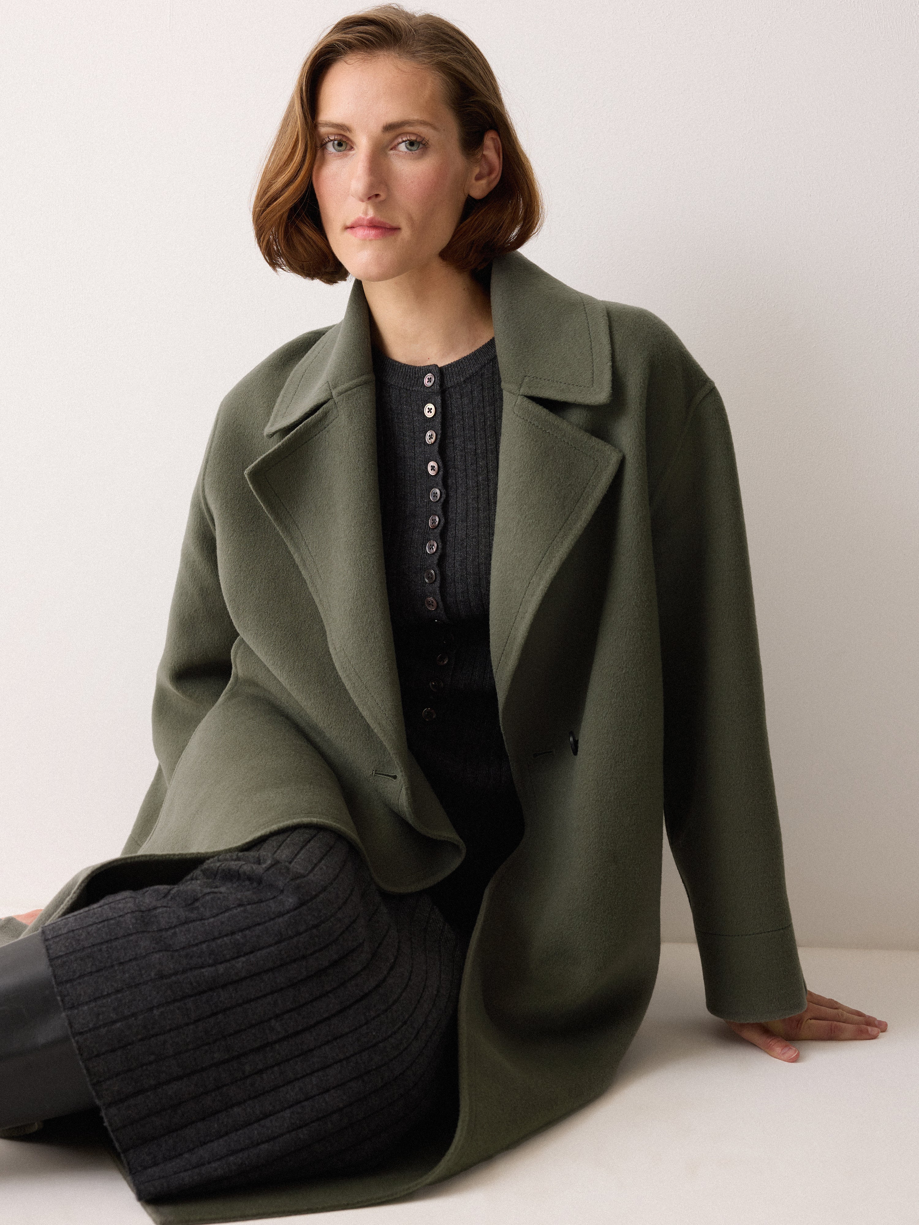 Name. SHAGGY WOOL WRAP COAT コート Name. SHAGGY WOOL WRAP COAT コート Name. SHAGGY WOOL WRAP COAT コート