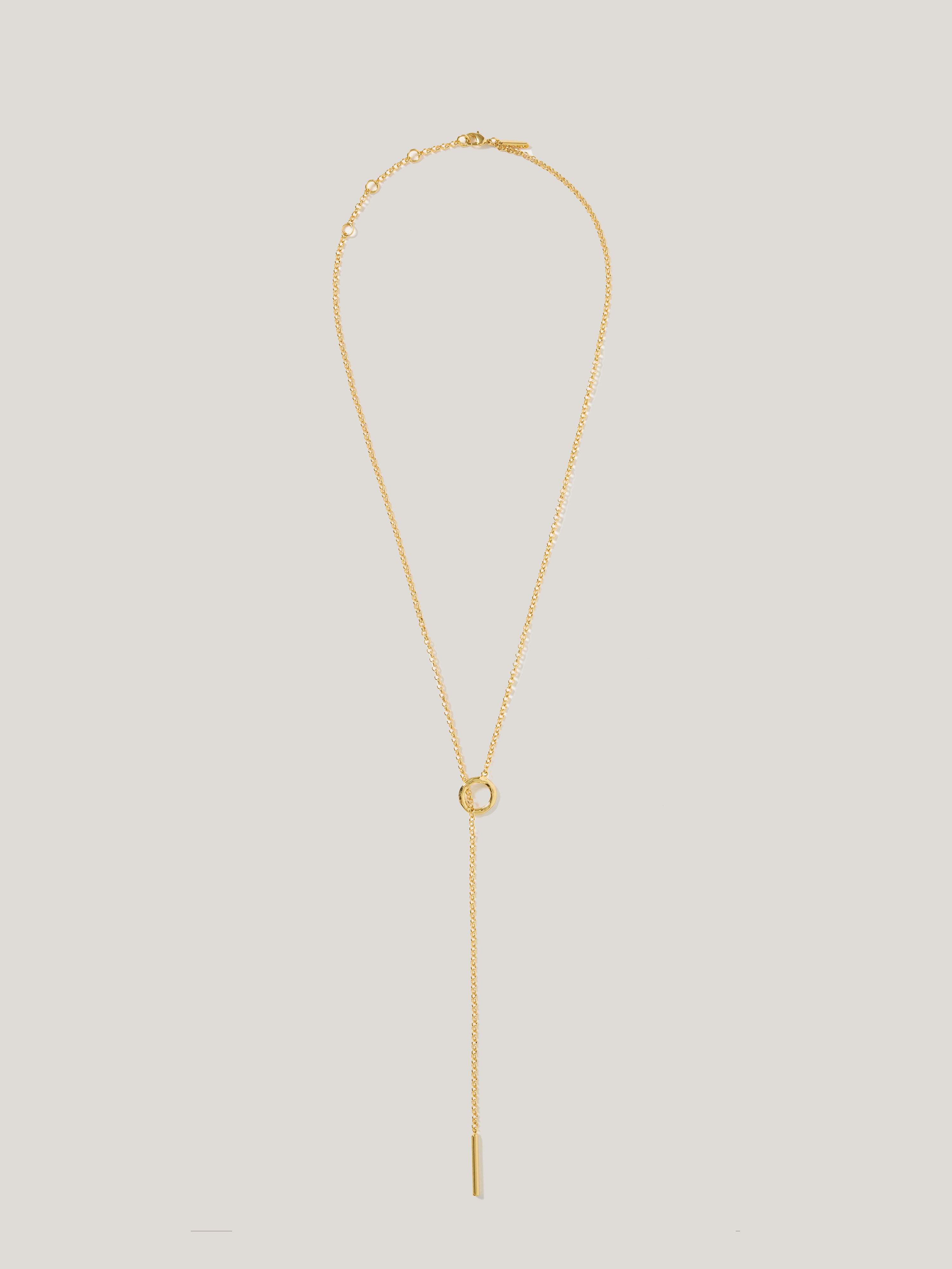 Adjustable Lariat Necklace | Gold – Jigsaw