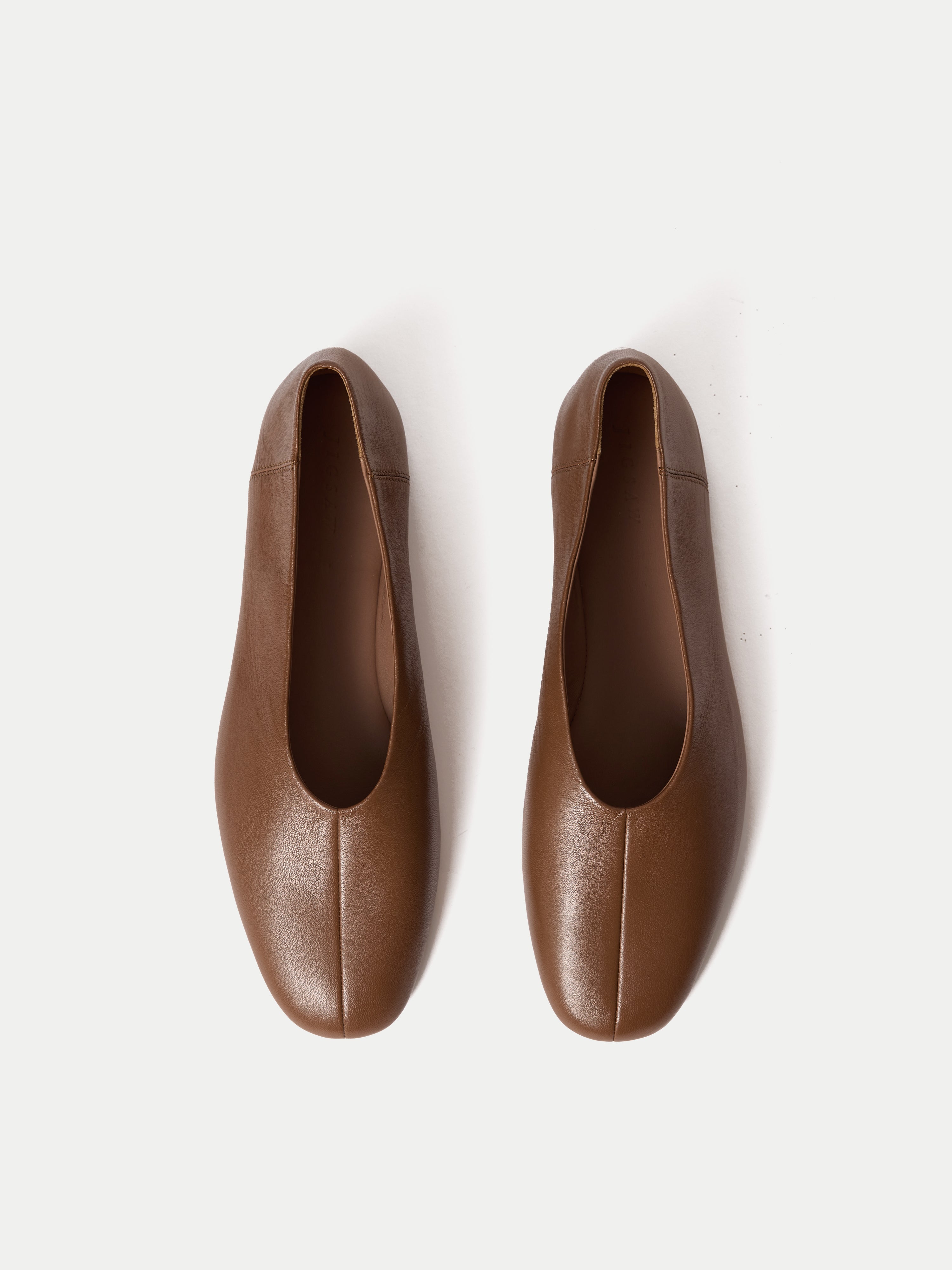 Lola Leather Ballerina | Tan