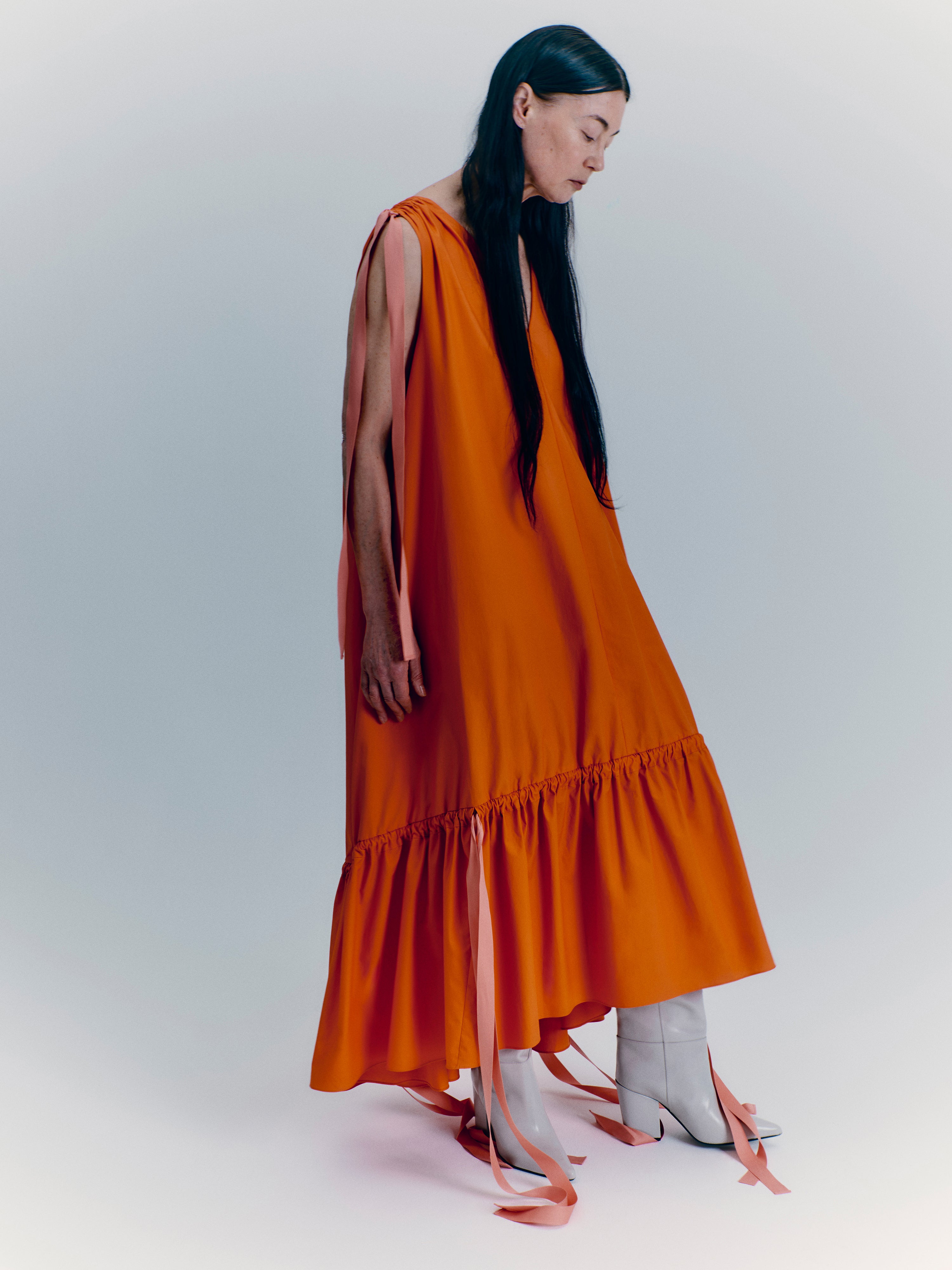 open lace back dress Roksanda Cotton V Neck Dress