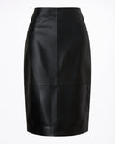 Leather Pencil Skirt | Black