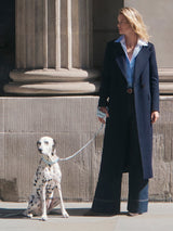 Wool Maxi City Coat | Navy