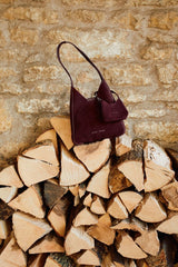 Mini Heckfield Bag Charm | Burgundy