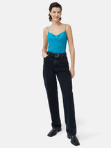 Modal Lace Vest | Deep Ocean