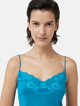 Modal Lace Vest | Deep Ocean