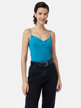 Modal Lace Vest | Deep Ocean