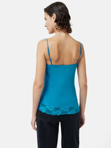 Modal Lace Vest | Deep Ocean