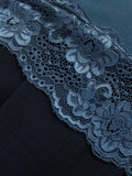 Modal Lace Vest | Teal Blue