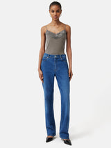 Modal Lace Vest | Mushroom