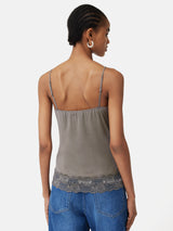 Modal Lace Vest | Mushroom