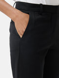 Italian Wool Stretch Paris Slim Fit Trouser | Black