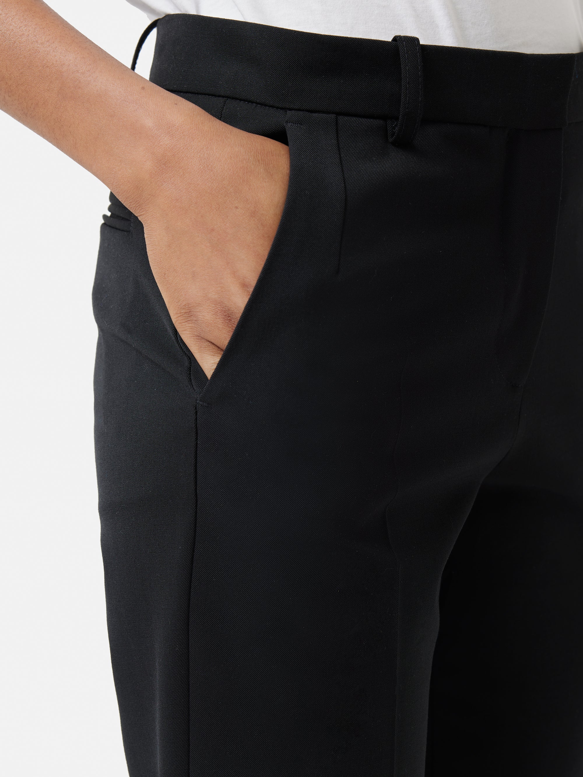 Italian Wool Stretch Paris Slim Fit Trouser | Black – Jigsaw