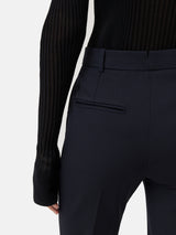 Italian Wool Stretch Paris Slim Fit Trouser | Navy