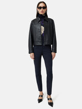 Italian Wool Stretch Paris Slim Fit Trouser | Navy