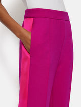 Wide Leg Tuxedo Trouser | Pink