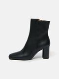Pimlico Leather Heel Boot | Black