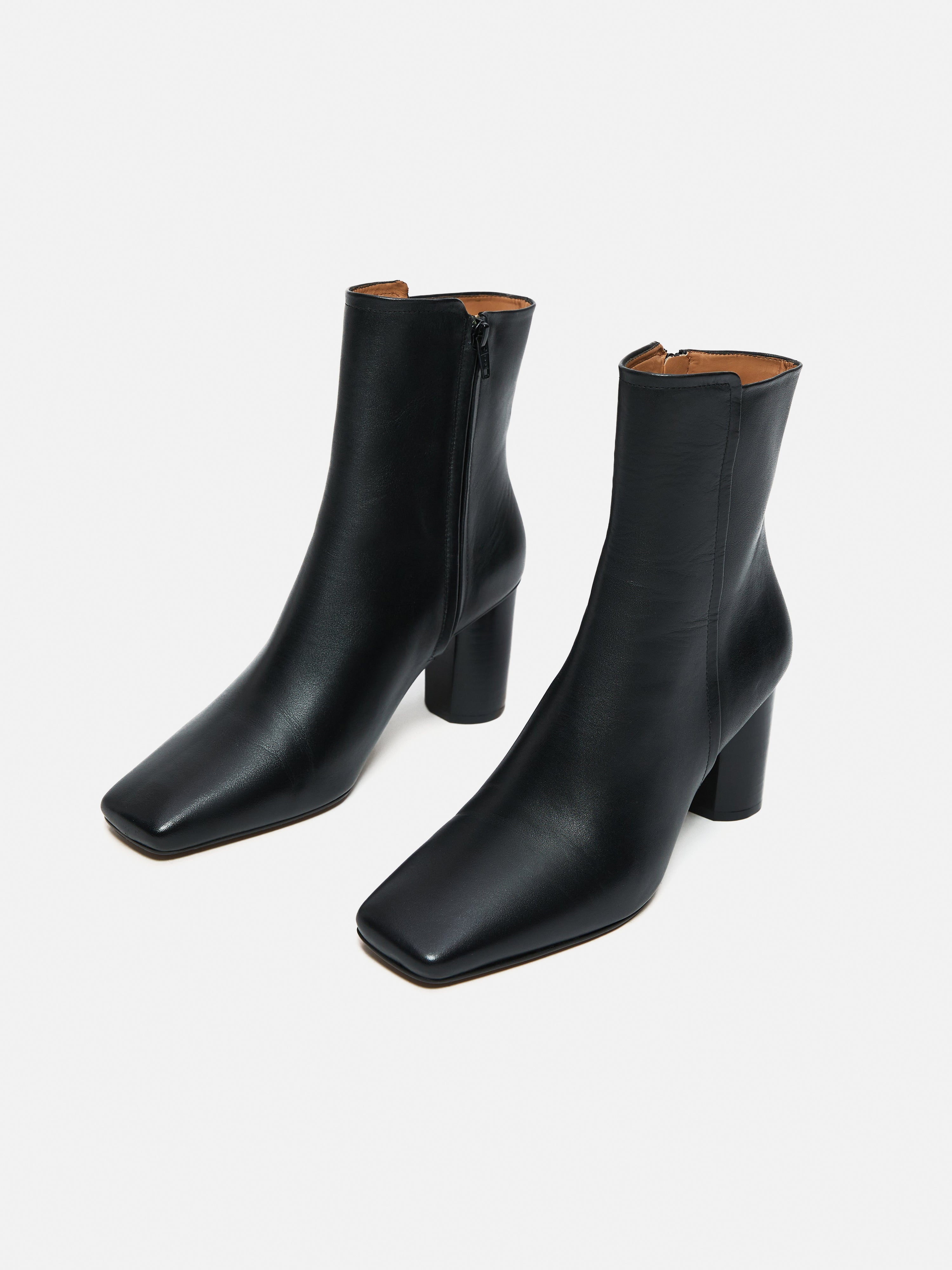 Pimlico Leather Heel Boot | Black – Jigsaw