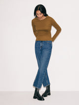 Delmont Cropped Tapered Jean | Blue