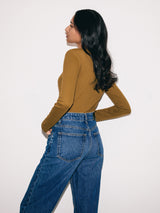 Delmont Cropped Tapered Jean | Blue