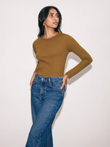 Delmont Cropped Tapered Jean | Blue