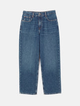 Delmont Cropped Tapered Jean | Blue