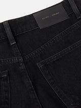 Delmont Cropped Tapered Jean | Washed Black