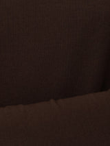 Double Front Ballet Neck Top | Brown