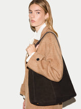 Heckfield Suede Tote | Chocolate