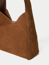 Heckfield Suede Tote | Light Tan