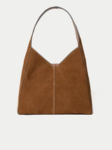 Heckfield Suede Tote | Light Tan
